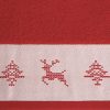 Noel piros karácsonyi törölköző jacquard szegéllyel Piros 50x90 cm