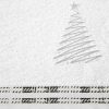 Eve hímzett karácsonyi törölköző Fehér/ezüst 70x140 cm