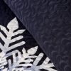 Carol hópehely mintás karácsonyi ágytakaró Gránátkék 220x240 cm