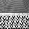 Fényes mikrohálóból készült horgolt csipke függöny Fehér 300x145 cm