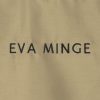 Eva08d Eva Minge mako-szatén ágyneműhuzat hímzett logóval Bézs 160x200 cm - 70x80 cm 2db