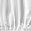 Adela jersey pamut gumis lepedő Fehér 90x200 cm + 25 cm