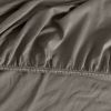 Adela jersey pamut gumis lepedő Grafit 180x200 cm + 25 cm
