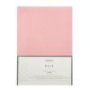 Adela jersey pamut gumis lepedő Púder rózsaszín 220x200 cm + 25 cm