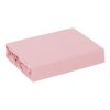 Adela jersey pamut gumis lepedő Púder rózsaszín 90x200 cm + 25 cm