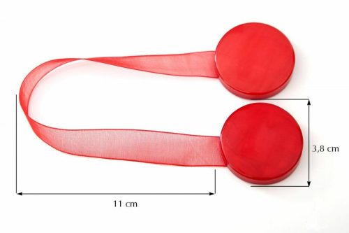 Különleges függönyelkötő mágnes 4 Piros