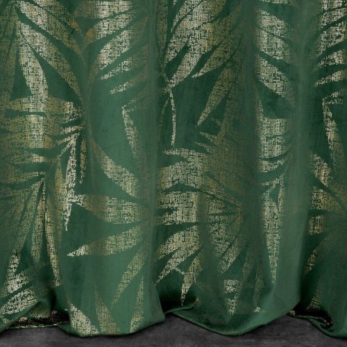 Elena bársony sötétítő függöny Zöld 140x250 cm