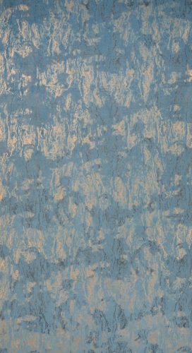 Kornelia bársony sötétítő függöny Kék/arany 140x270 cm