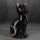 Fekete macska figura Fekete 11x9x20 cm