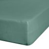 Adela jersey pamut gumis lepedő Menta 90x200 cm +25 cm