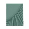 Adela jersey pamut gumis lepedő Menta 90x200 cm +25 cm