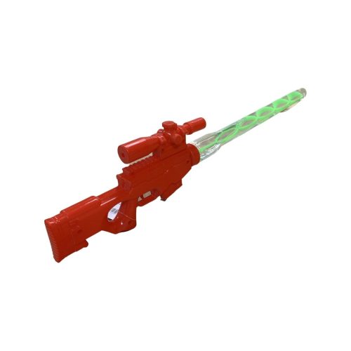 Buborékfúvó pisztoly, 54 cm - Piros