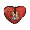 Díszpárna - szív alakú - maci párral - Valentin napra