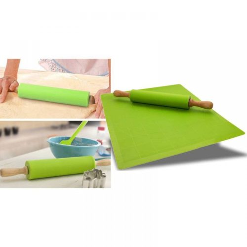 Sodrófa - forgós - szilikon, bambusz 42 cm